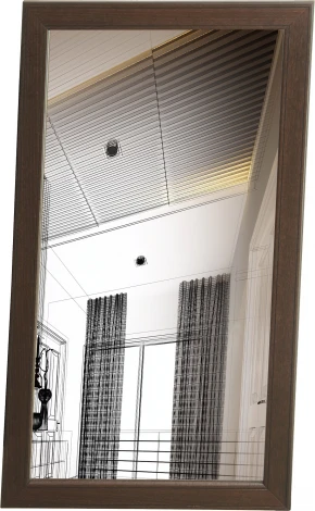 Зеркало Васко В 61Н темно-коричневый/патина 110 см х 60 см от фабрики Mebelik