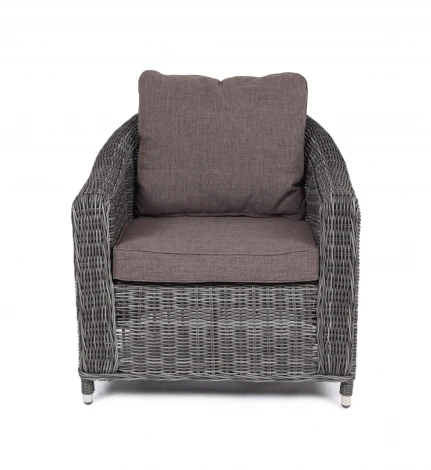 Кресло из искусственного ротанга, цвет графит 4SIS Кон Панна YH-C1808W graphite