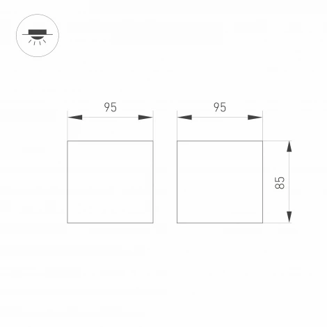 Накладной точечный светильник Arlight 031866 (LED, 220V)
