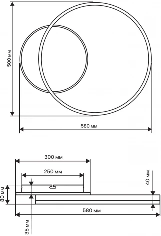 Потолочная люстра светодиодная с ДУ Ritter Eclipse 52085 0
