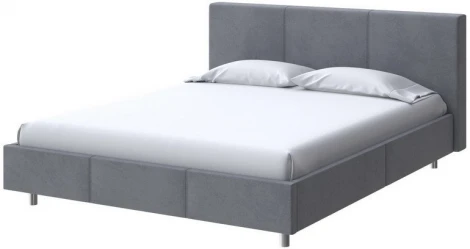 PROxSON Кровать Novo (Ткань: Велюр Ultra Мокрый асфальт) 90x200