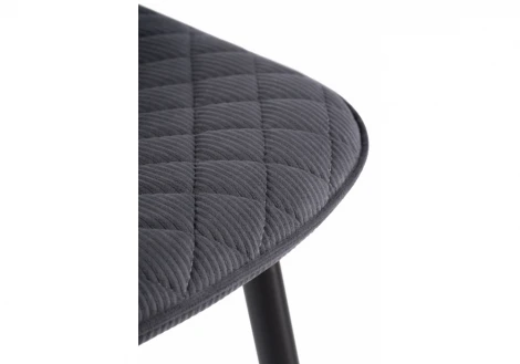 Стул Woodville на металлокаркасе Capri dark gray / black 15134