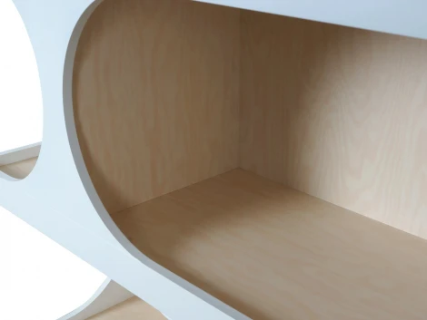 Стеллаж Calista ОГОГО Обстановочка! (МДФ,ЛДСП/Черный) арт.907012