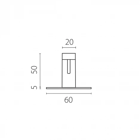 Крепление к потолку /на стену жесткое без подвода питания черный Lightstar Due Hermes 510197
