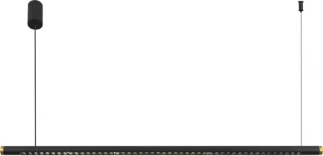 Подвесной светильник ST Luce SL6238 SL6238.403.01 черный/черный,латунь LED 1*20W 4000K (220V, на тросе)