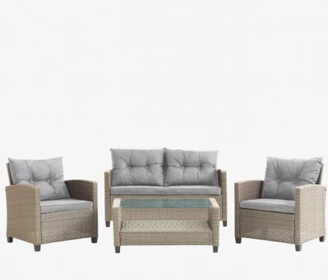 Комплект плетеной мебели Afina AFM-805B Beige/Dark beige