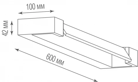 Подсветка для зеркал светодиодная Donolux Logic DL20124R18W1W IP44 18Вт