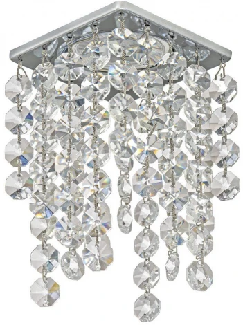 Встраиваемый светильник хрустальный Dio D'Arte Tayo Nickel GU10.5.14.8x8.124 N (220V)