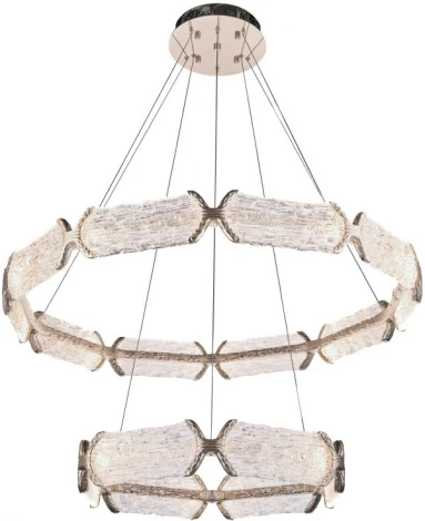 Подвесная люстра ярусная Fluorite Epico FL1150-10P (LED, 220V, на тросе, кольцо)