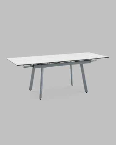 Стол Stool Group Тайл 140-200/85/75 Стол Stool Groupешница Snow white подСтол Stool Groupье металл серый УТ000041936