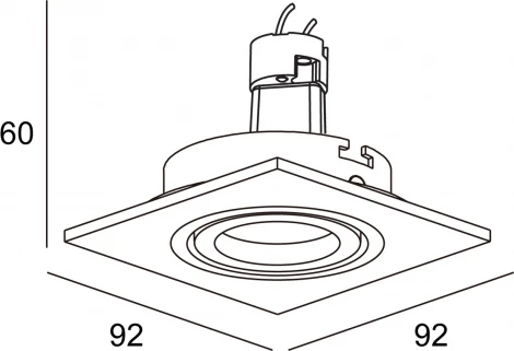 Встраиваемый светильник Donolux SA1509 SA1520-BLACK (220V)