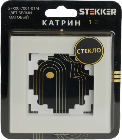 Рамка на 1 пост (белый) Stekker Катрин 49594