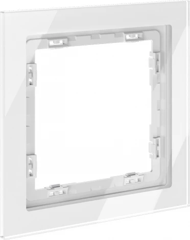 Рамка на 1 пост (белый, стекло) Voltum S70 VLS110101