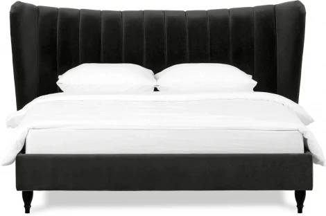 Кровать Queen II Agata L ОГОГО (арт.574720), (Ткань/Черный)