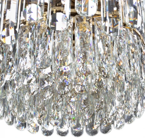 Подвесная люстра каскадная Divinare Bellatrix 3510/17 LM-11 (220V, хрусталь, на тросе)
