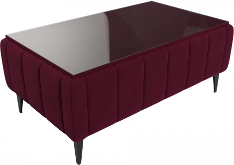 Стол Лига-045 (Бордовый/Микровельвет) Лига Диванов арт.122345