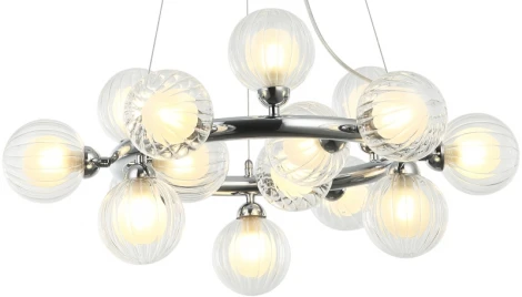 Подвесной светильник Shardin 2165/09/15P Stilfort (220V, на тросе, шарики, молекулы)