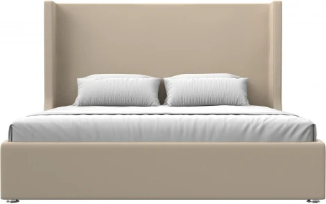 Кровать интерьерная Ларго 180 (Бежевый/Экокожа) Лига Диванов арт.120735