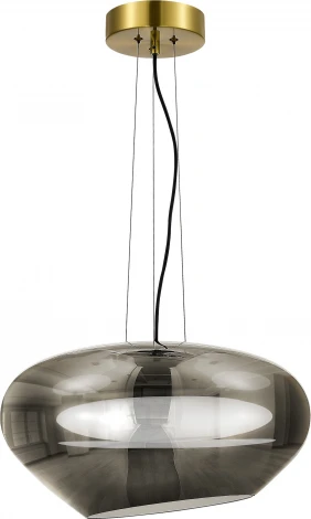 Подвесной светильник ST Luce Foray SL6019.313.01 Латунь/Дымчатый, Белый LED 1*20W