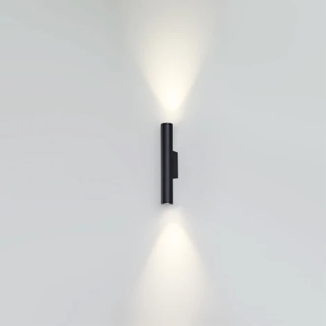 Уличный настенный светильник светодиодный Odeon Light Tubus 7105/6WL металл IP54 LED 2*3W 3000K 220V (круглые)