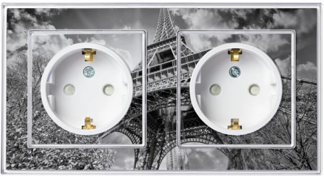 Розетка встраиваемая с заземлением и шторками (белый) Systeme Electric AtlasDesign ATN200145