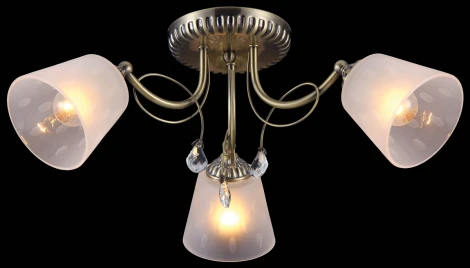 Потолочная люстра Natali Kovaltseva Majestic 75014-3C ANTIQUE