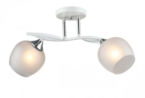 Потолочная люстра на штанге Мелодия Света SL1N SL3395-2 WT+CR 000066058