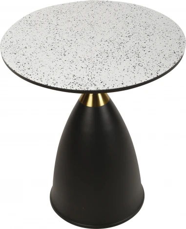 Столик журнальный Бонс SX-51, 51x56 см, белый/черный IST-CASA