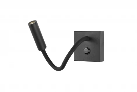 Бра на гибкой ножке для чтения iLedex Telescope 6411 BK (220V, выключатель)