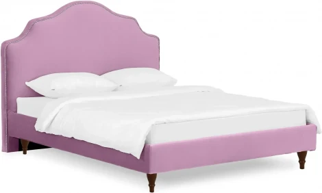 Кровать Queen II Victoria L 1600 ОГОГО (арт.652457), (Ткань/Сиреневый)