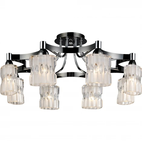Потолочная люстра N-Light 919 919-08-13 chrome/dark chrome + white
