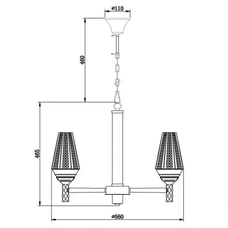 Подвесная люстра Vele Luce Manzoni VL1854L05