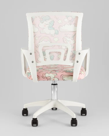 Кресло офисное TopChairs Simple SN Junior принт Unicorns пластик белый TopChairs УТ000042083