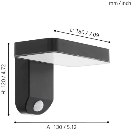 Настенный светильник уличный Eglo Pastion 98191