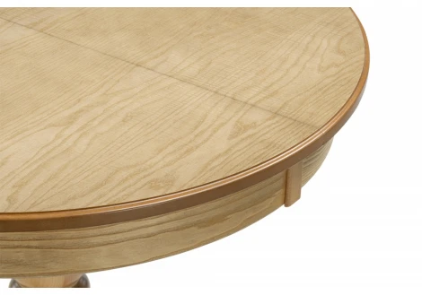 Стол деревянный Орден 100(140)x100 круглый дуб 639326