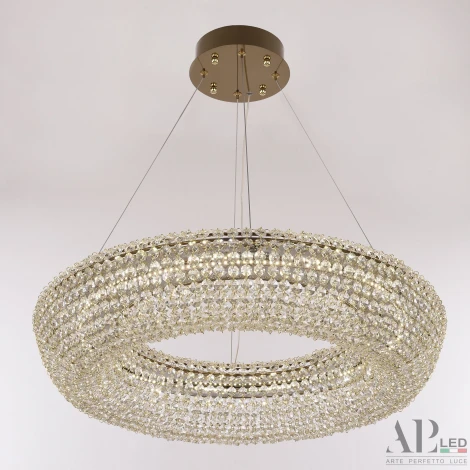 Подвесная люстра светодиодная APL LED Rimini S502.0.60.A.4000.Gold