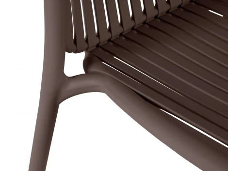 Комплект стульев Scoop 4 шт. ОГОГО Обстановочка! 966621 (Пластик/Коричневый)