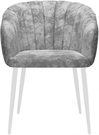 Стул DikLine 441 M13 светло-серый, ножки белые арт.00-00073881