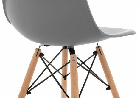 Пластиковый стул Woodville Eames PC-015 серый 11181
