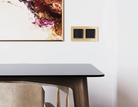 Рамка Ambrella Volt ALFA Platos (Шампань Стекло органическое) 3-ая AF330603