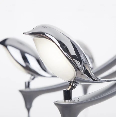 Подвесная люстра IDLamp Uccelli 385/8-LEDSilver