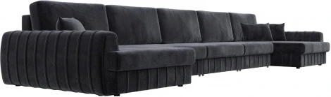 Диван П-образный Лига-057 НПБ МегаЛонг Лига Диванов (Велюр) арт.129365