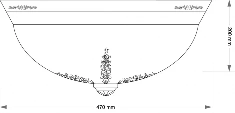 Светильник потолочный Kutek Bellagio BEL-PL-3(P)470-CR (220V, хрусталь CR, круглые)