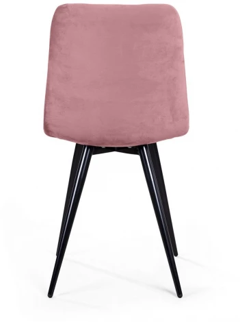 Стул UNO, бархат пудровый 15/ чёрный конус Top Concept UNO 74742