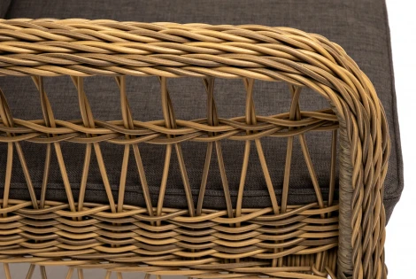 "Цесена" кресло плетеное из искусственного ротанга, цвет соломенный 4SIS арт.УТ-00006747