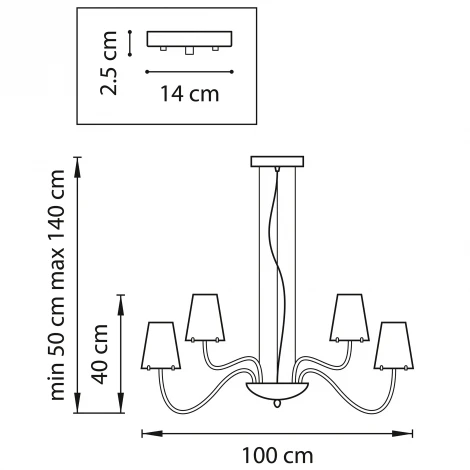 Подвесная люстра Lightstar Diafano 758164 (220V, на тросе)
