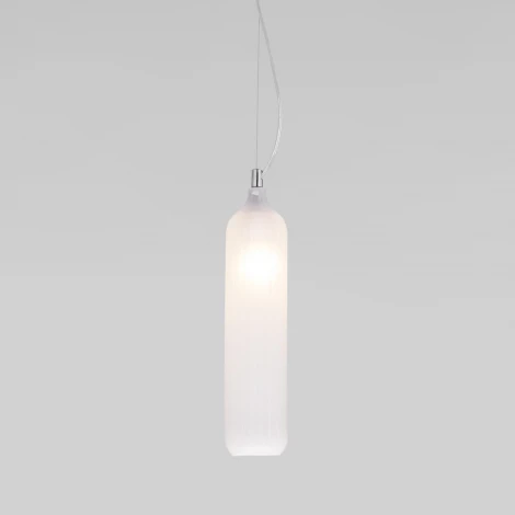 Светильник подвесной Eurosvet Siesta 50252/1 белый матовый (220V, на тросе, круглые)