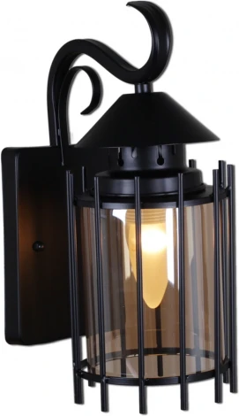 Настенный фонарь уличный Reluce 08284-9.2-001U BK (220V, фонарь, IP44)