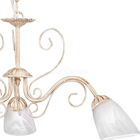 Люстра подвесная Day&Night, 3 плафона, бежевый с золотом и белым