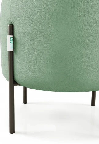 Маленькая радость Пуф круглый на ножках, мятный D1 furniture арт.AAA41674002